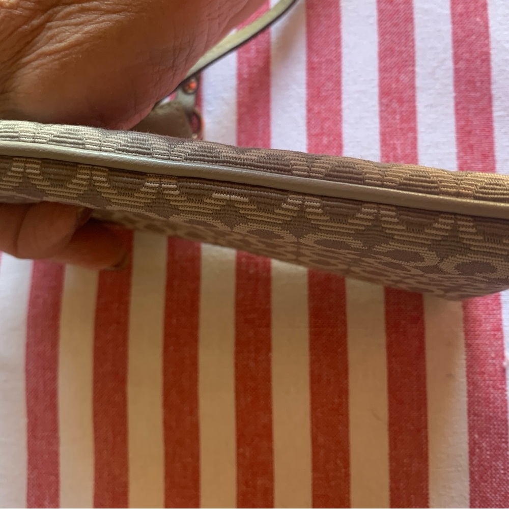 Coach Gray Patterned Wristlet - Picture 6 of 8